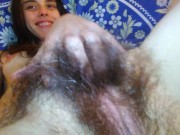 Hirsutism Hairy Fetish Queen Shows sexy Pink Fur Pussy Without a Premise Yum yum 12/16