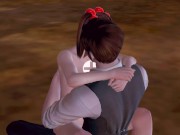 Met a beautiful girl, stripped and fucked in a secluded place | Hentai game 11/16