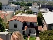 Big Boobs Gabbie Carter Masturbates outside on the roof 11/16