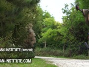 Brunette cuties with one guy 1/16