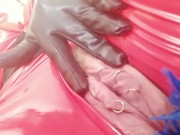 Red PVC Catsuit Vinyl Fetish, FemDom POV Dirty Talk Humiliation 12/16