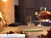 Naughty America - Gracie Glam rides cock to make ends meet 4/16