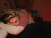 pretty blonde slut gets creamy pussy destroyed by bbc - amateur babe blacked raw  14/16