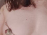 Устроила нежный бондаж своим соскам 9/16