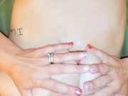 A sensual massage, that leads to a ball sucking blowjob and titty fuck. She makes him cum all over. 15/16