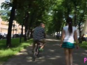 Brunette Nurse With Curly Hair Ruby M Treats A Big Cock! 6/16