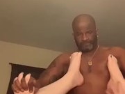 Interracial BBW On BBC Rough Fucking Frontal View 13/16