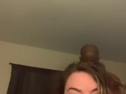 Interracial BBW On BBC Rough Fucking Frontal View 3/16