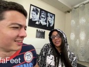 PREV - Nerd girl dominates popular guy - FOOT WORSHIP FOOT DOMINATION SMELLY FEET SWEATY FEET 7/16