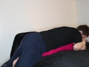 Lift my sexy red dress and cum inside me before i go out 1/16