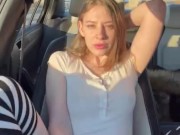 Playing with my phat pussy in traffic  1/16