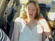 Playing with my phat pussy in traffic  3/16