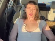 Playing with my phat pussy in traffic  5/16