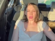 Playing with my phat pussy in traffic  7/16