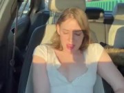 Playing with my phat pussy in traffic  9/16