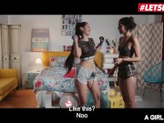 AGirlKnows - Andreina Deluxe And Bad Lady Latina Colombiana Babes Hot Lesbian Fucking - LETSDOEIT 2/16