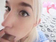 Intense long blowjob, gag reflex, deep anal penetration and a mouth full of cum 8/16