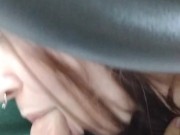 MILF films herself Giving Amazing Road Head! Edging Blowjob 5/16