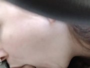 MILF films herself Giving Amazing Road Head! Edging Blowjob 6/16