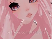 Thicc Booty Pink Hentai Girl Busts Out Dildo Nora Lovense Strips Down in Restroom POV Lap Dance 10/16