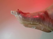 Close Up Feet Fetish Cum Covered ASMR 15/16