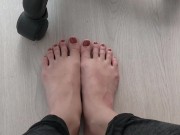 FOOT CUM ON SEXY FEETS NAILED FEET CREAM 1/16