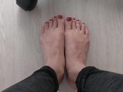 FOOT CUM ON SEXY FEETS NAILED FEET CREAM 5/16