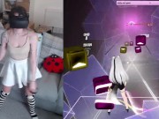 GAMER GIRL GETTING FUCKED BY A BEAUTIFUL BEAT SABER MAP 12/16