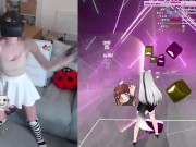 GAMER GIRL GETTING FUCKED BY A BEAUTIFUL BEAT SABER MAP 5/16