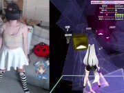GAMER GIRL GETTING FUCKED BY A BEAUTIFUL BEAT SABER MAP 6/16
