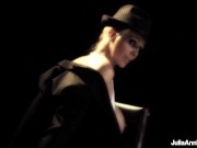 Lights, Camera, Hot Blonde Action! Busty Mom Julia Ann Sucks Dick On Stage! 3/16