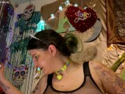 Femdom Goth Princess SPH Humiliation JOI CumCountdown Beat off that little Clit Dick for me sissyJOI 16/16