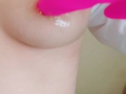 ローションを使ってヌルヌル乳首マッサージ 15/16