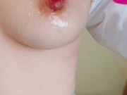 ローションを使ってヌルヌル乳首マッサージ 16/16