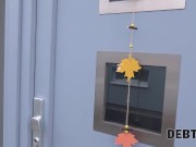 DEBT4k Angry man tears brunettes clothes off and penetrates vagina 1/16