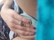 Up close fingering in car 13/16