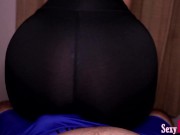 Hot Lap Dance in Tight Black Leggings (Yoga Pants) 12/16