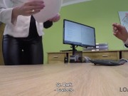 LOAN4K Chica viene a la oficina de préstamos por dinero pero se la follan 1/16