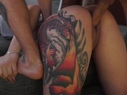 Кончил на шикарную грудь своей одногруппницы 11/16