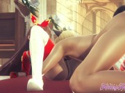 Genshing Impact - Amber Having Sex in the Cathedral