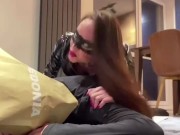 Fucked slut on the cage by Mistress cock- full clip on my Onlyfans  14/16