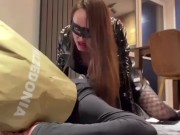 Fucked slut on the cage by Mistress cock- full clip on my Onlyfans  9/16