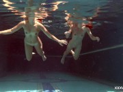 Swimming pool underwater sexy babes Irina and Olla 15/16