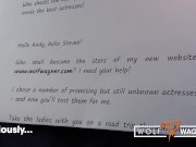 Mature DaCada shows her big fake tits and shaved pussy Part 2! Wolf Wagner Casting 2/16