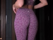 FITNESS FAN IN SPORT LEGGINS GET NAKED 2/16