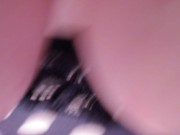 V560 Beautiful Dawn in polka dot dress showing off her up skirt and sexy silver heels. 13/16