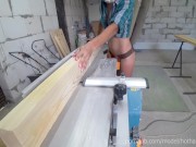 DIY Bed Part 3 - Work with jointer + BONUS blowjob 4/16