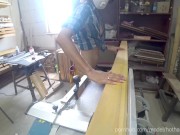 DIY Bed Part 3 - Work with jointer + BONUS blowjob 9/16