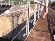 We wanted to make a video on the railway but we were caught by motorcyclists :D (Russian Dialogues) 9/16