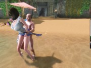 The Elder Scrolls 5:The beach to enjoy the beauty of the moon and huge breasts goddess sex 8/16
